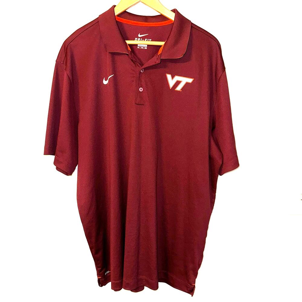 Nike Dri-Fit Virgina Tech 2XL Polo - Picture 1 of 5